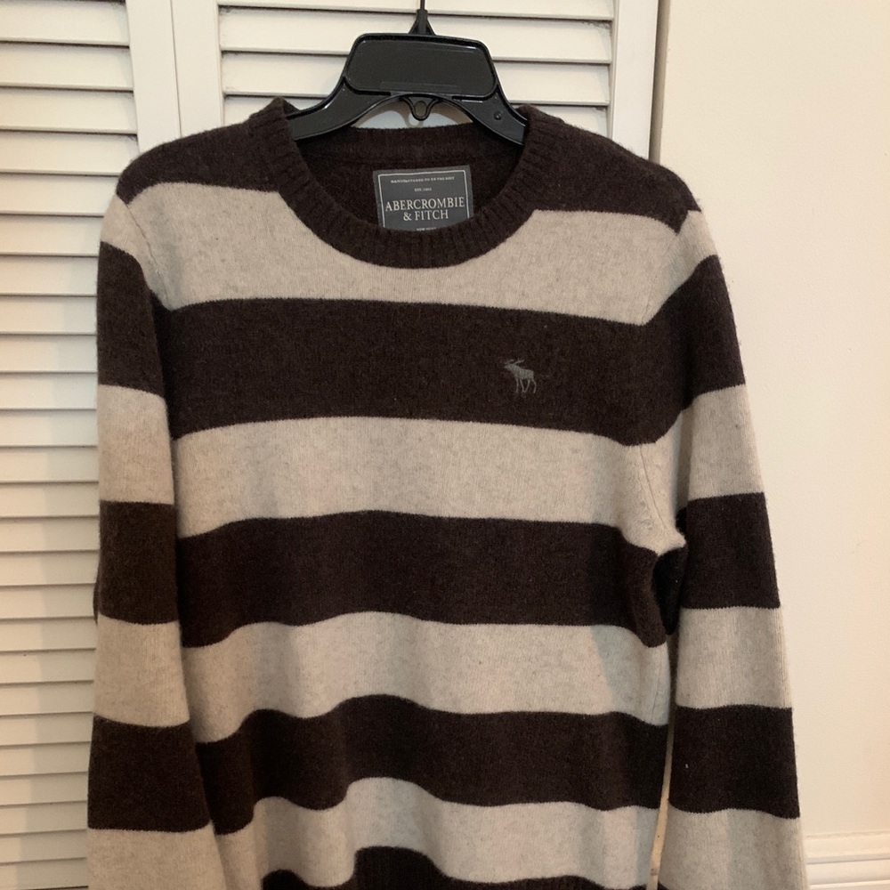 Abercrombie & Fitch Men’s Striped Cashmere Sweater